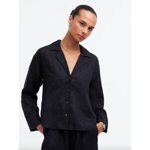 Madewell Resort Button-Up Shirt – Size Large, 100% Ramie